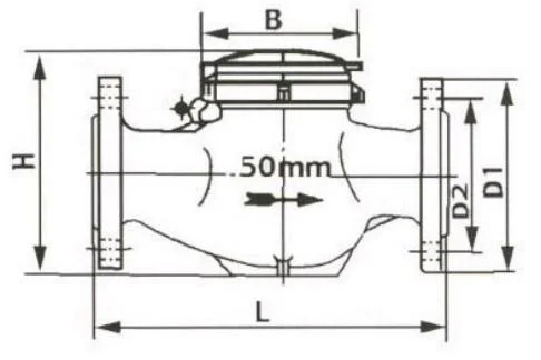 DN15mm	Multiple Flow Water Meter (COLD WATER) 1/2"	Contador Woltman ANSI