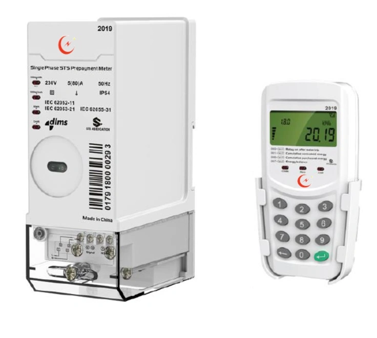 Smart Single Phase DIN Rail Keypad Prepaid Energy Meter