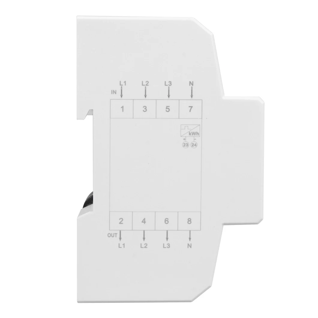 1 Dts-18L Three Phase Four Wire DIN Rail Energy Meter